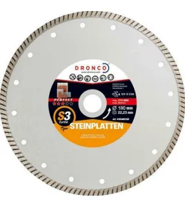 DRONCO PERFECT S3 TURBO ΔΙΑΜΑΝΤΟΔΙΣΚΟΣ ΔΟΜΙΚΩΝ ΥΛΙΚΩΝ 180mm