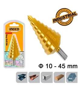 INGCO AKSDS10453 Τρυπάνι Κώνικο με Διαβάθμιση 10-45mm INGCO AKSDS10453 Τρυπάνι Κώνικο με Διαβάθμιση 10-45mm