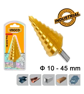 INGCO AKSDS10453 Τρυπάνι Κώνικο με Διαβάθμιση 10-45mm INGCO AKSDS10453 Τρυπάνι Κώνικο με Διαβάθμιση 10-45mm