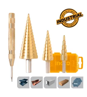 INGCO AKSDS2041 Τρυπάνια Κώνικα και Πόντα Αυτόματη Σετ 4 τεμ. INGCO AKSDS2041 Τρυπάνια Κώνικα και Πόντα Αυτόματη Σετ 4 τεμ.