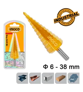 INGCO AKSDS63803 Τρυπάνι Κώνικο με Διαβάθμιση 6-38mm INGCO AKSDS63803 Τρυπάνι Κώνικο με Διαβάθμιση 6-38mm