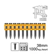 INGCO ANA02381 Καρφιά (Μπετού) Καρφωτικού CCNLI9005 και 9008E 38mm 1000 τμχ.