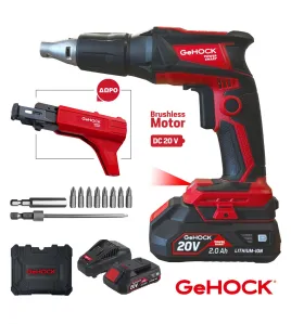 GEHOCK Κατσαβίδι Γυψοσανίδας Αυτοτροφοδοτούμενο Μπαταρίας 20V Li-Ion GEHOCK Κατσαβίδι Γυψοσανίδας Αυτοτροφοδοτούμενο Μπαταρίας 20V Li-Ion