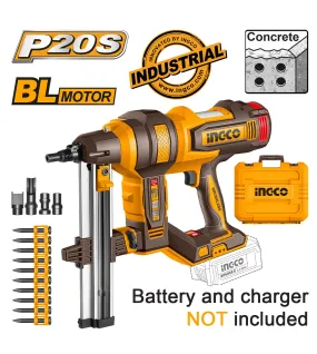 INGCO CCNLI9005 Καρφωτικό Μπετού Μπαταρίας 20V Li-Ion 105J SOLO