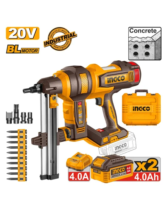 INGCO CCNLI9008E Καρφωτικό Μπετού Μπαταρίας 20V Li-Ion 105J