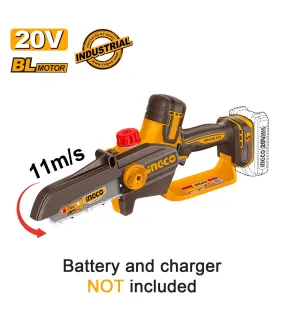 INGCO CGSLI2056 Μίνι Αλυσοπρίονο Μπαταρίας 20V Li-Ion με λάμα 5"/13εκ. SOLO