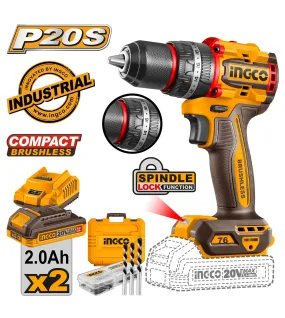 INGCO CIDLI20768E Κρουστικό Δραπανοκατσάβιδο Compact Μπαταρίας 20V Li-Ion 76Nm INGCO CIDLI20768E Κρουστικό Δραπανοκατσάβιδο Compact Μπαταρίας 20V Li-Ion 76Nm