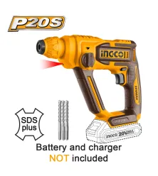 INGCO CRHLI20168 ΠΕΡΙΣΤΡΟΦΙΚΟ ΚΡΟΥΣΤΙΚΟ ΜΠΑΤΑΡΙΑΣ 20V Li-Ion 1.5J SOLO