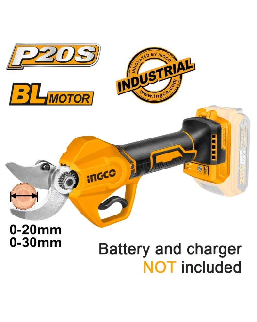 INGCO CSSLI20308 Ψαλίδι Κλαδέματος Μπαταρίας 20V Li-Ion SOLO