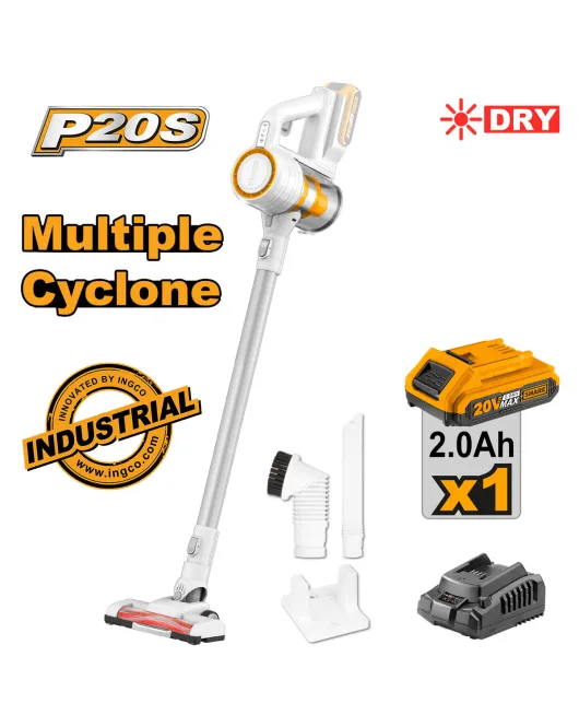 INGCO CVLI2006 Σκούπα Stick Cyclone Μπαταρίας 20V Li-Ion