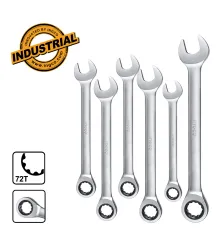 INGCO HKSPAR1062 Γερμανοπολύγωνα Καστάνιας Σετ 6 τεμ.