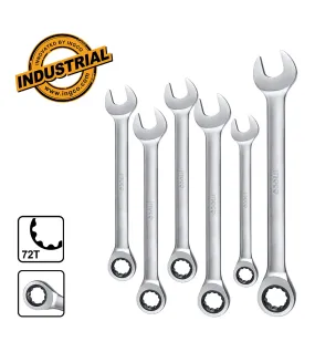 INGCO HKSPAR1062 Γερμανοπολύγωνα Καστάνιας Σετ 6 τεμ.