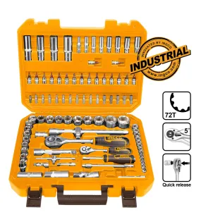 INGCO HKTS42941 Κασετίνα καρυδάκια 1/2" - 1/4" Σετ 94 τμχ. INGCO HKTS42941 Κασετίνα καρυδάκια 1/2" - 1/4" Σετ 94 τμχ.