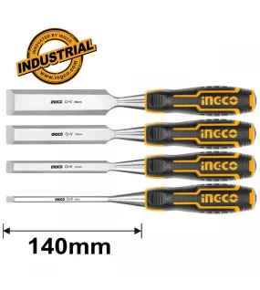 INGCO HKTWC0401 Σετ 4 τεμ. Σκαρπέλα Ξύλου