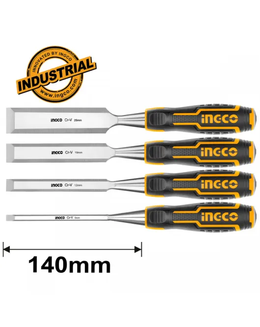 INGCO HKTWC0401 Σετ 4 τεμ. Σκαρπέλα Ξύλου