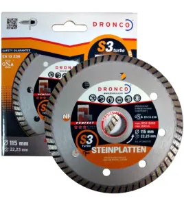 DRONCO PERFECT S3 TURBO ΔΙΑΜΑΝΤΟΔΙΣΚΟΣ ΔΟΜΙΚΩΝ ΥΛΙΚΩΝ 115mm DRONCO PERFECT S3 TURBO ΔΙΑΜΑΝΤΟΔΙΣΚΟΣ ΔΟΜΙΚΩΝ ΥΛΙΚΩΝ 115mm