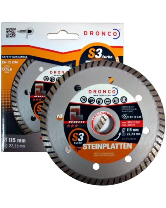 DRONCO PERFECT S3 TURBO ΔΙΑΜΑΝΤΟΔΙΣΚΟΣ ΔΟΜΙΚΩΝ ΥΛΙΚΩΝ 115mm