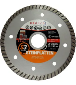 DRONCO PERFECT S3 TURBO ΔΙΑΜΑΝΤΟΔΙΣΚΟΣ ΔΟΜΙΚΩΝ ΥΛΙΚΩΝ 125mm DRONCO PERFECT S3 TURBO ΔΙΑΜΑΝΤΟΔΙΣΚΟΣ ΔΟΜΙΚΩΝ ΥΛΙΚΩΝ 125mm