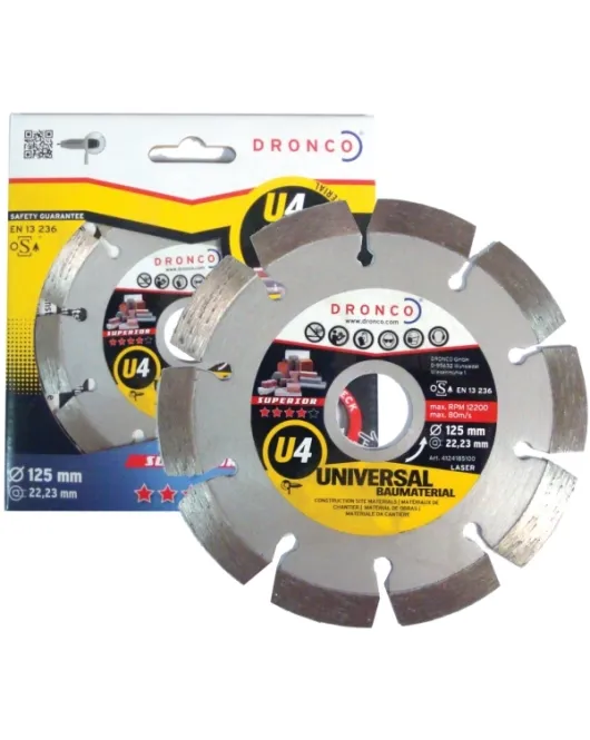 DRONCO SUPERIOR U4 ΔΙΑΜΑΝΤΟΔΙΣΚΟΣ ΔΟΜΙΚΩΝ ΥΛΙΚΩΝ 125mm
