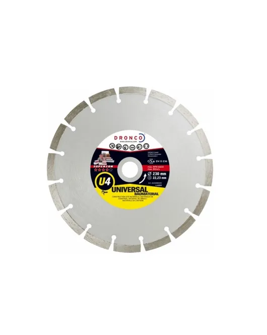 DRONCO SUPERIOR U4 ΔΙΑΜΑΝΤΟΔΙΣΚΟΣ ΔΟΜΙΚΩΝ ΥΛΙΚΩΝ 230mm
