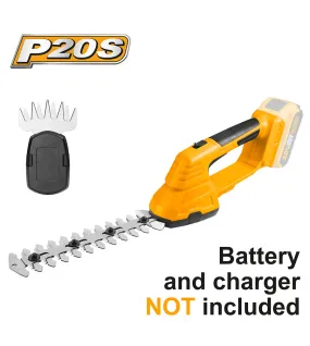 INGCO CSTLI2001 ΨΑΛΙΔΙ ΧΟΡΤΟΥ ΚΑΙ ΘΑΜΝΩΝ ΜΠΑΤΑΡΙΑΣ 20V Li-Ion SOLO