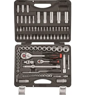 FORCE 4941-5 Κασετίνα Καρυδάκια 1/4" & 1/2" 94 τμχ FORCE 4941-5 Κασετίνα Καρυδάκια 1/4" & 1/2" 94 τμχ