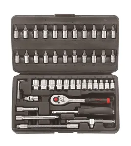 FORCE 2462 Κασετίνα Καρυδάκια 1/4" 46 τμχ FORCE 2462 Κασετίνα Καρυδάκια 1/4" 46 τμχ