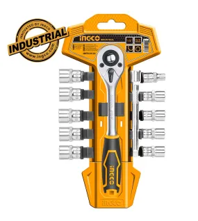 INGCO HKTS14122 ΚΑΣΤΑΝΙΑ ΜΕ ΚΑΡΥΔΑΚΙΑ 1/4" ΣΕΤ 12 ΤΜΧ INGCO HKTS14122 ΚΑΣΤΑΝΙΑ ΜΕ ΚΑΡΥΔΑΚΙΑ 1/4" ΣΕΤ 12 ΤΜΧ